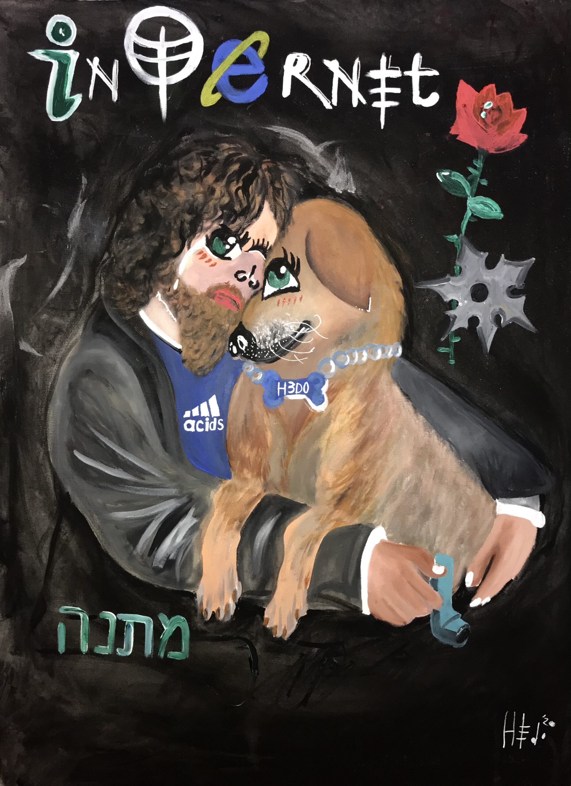 Internet, 60*80cm, acrylic on canvas, 2020